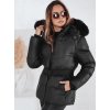 Černá dámská zimní prošívaná bunda LOVELINA s kapucí