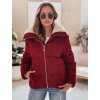 Vínová dámská manšestrová bunda TRENDYGLAM
