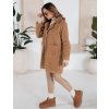 Camel dámský oversize teddy kabát