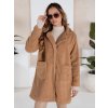 Camel dámský oversize teddy kabát
