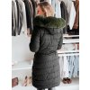 Černo-zelená dámská zimní oboustranná bunda TRENDNEL