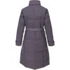 Šedý dámský prošívaný zimní kabát s límečkem