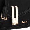 Peterson Černá dámská dvoukomorová crossbody kabelka