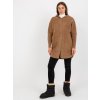 Světle hnědý teddy coat Carolyn (Velikost ONE SIZE)