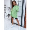 Mintová dámská delší mikina (Velikost S)