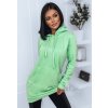 Mintová dámská delší mikina (Velikost S)