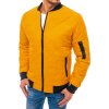 Žlutá pánská bomber bunda
