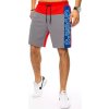 Šedo-červené pánské kraťasy CHAMPS