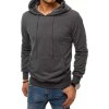 Tmavě šedá pánská mikina s kapucí (Velikost M)
