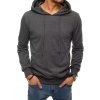Tmavě šedá pánská mikina s kapucí
