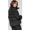 Černá dámská zimní prošívaná bunda s vysokým límcem
