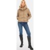 Béžová dámská zimní bunda s nastavitelnou délkou
