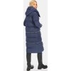 Tmavě modrá dámská zimní bunda s nastavitelnou délkou