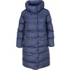 Tmavě modrá dámská zimní bunda s nastavitelnou délkou