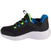 Černé chlapecké tenisky Skechers Slip-Ins: Bounder - Brisk-Burst (Velikost 28)