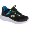 Černé chlapecké tenisky Skechers Slip-Ins: Bounder - Brisk-Burst (Velikost 28)