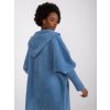 Modrý dámský kabátek z alpaky