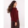 Vínový dámský oboustranný viskózový svetr