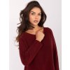 Vínový dámský oboustranný viskózový svetr