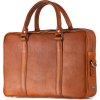 Hnědá kožená taška na notebook