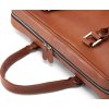 Hnědá kožená taška na notebook (Velikost ONE SIZE)