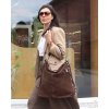 MAZZINI Tmavě hnědá shopper kabelka