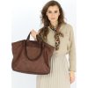 MARCO MAZZINI Hnědá pletená shopper bag (Velikost ONE SIZE)
