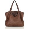 MARCO MAZZINI Hnědá pletená shopper bag (Velikost ONE SIZE)
