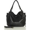 MARCO MAZZINI Černá kožená kabelka