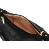 Rovicky Černá dámská crossbody kabelka s dlouhým popruhem