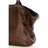 MARCO MAZZINI Hnědá shopper bag s nýtky