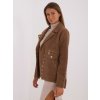 Hnědý dámský kabátek z alpaky