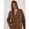Hnědý dámský kabátek z alpaky