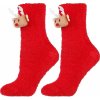 Moraj Červené dámské vánoční ponožky