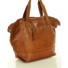 Marco Mazzini Camel dámská kožená shopper kabelka
