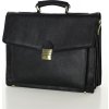 Kožená černá aktovka clasic LORIS