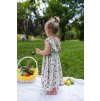 Dívčí lehké letní šaty s motivem soviček (Velikost dítě 1 80/86)