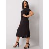 Černé dámské basic midi šaty