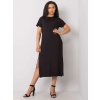 Černé dámské basic midi šaty