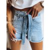 Modré džínové šortky s páskem GELIS