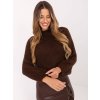 Dámský tmavě hnědý oversized svetr
