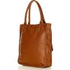 MARCO MAZZINI Světle hnědá shopper bag s kapsami
