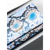 4U Cavaldi Modrá velká vzorovaná peněženka M702 (Velikost ONE SIZE)