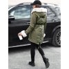 Khaki dámská zimní parka ARCTIC