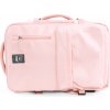 Růžový prostorný cestovní batoh Solier NOA
