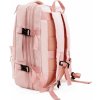 Růžový prostorný cestovní batoh Solier NOA