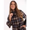 Dámský károvaný oversize kabát