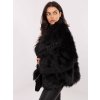 Černý dámský krátký kožíšek