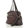 MARCO MAZZINI Tmavě hnědá dámská shopper kabelka