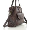 MARCO MAZZINI Tmavě hnědá dámská shopper kabelka